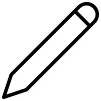 pencil line icon vector