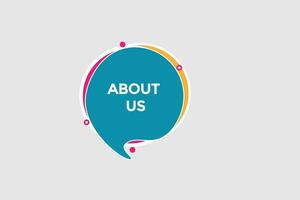 new about us, modern, website, click button, level, sign, speech, bubble  banner, vector