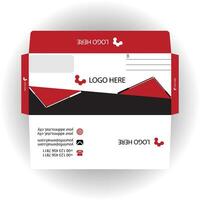 Vector corporate envelope template or envelope design.