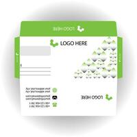 Vector corporate envelope template or envelope design.