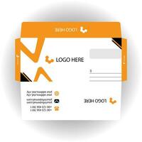 Vector corporate envelope template or envelope design.