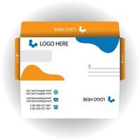 Vector corporate envelope template or envelope design.