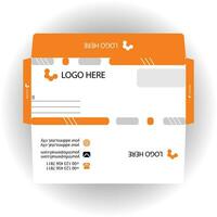 Vector corporate envelope template or envelope design.