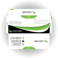 Vector corporate envelope template or envelope design.