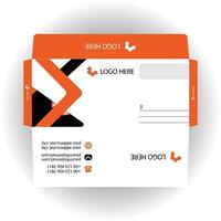 Vector corporate envelope template or envelope design.