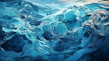 Blue fresh water background photo