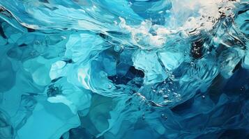 Blue fresh water background photo