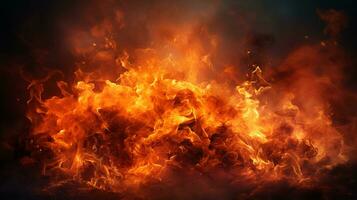 Blazing fire background photo