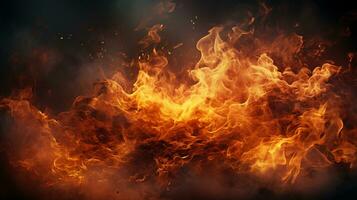 Blazing fire background photo