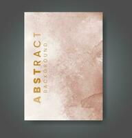 Cover template with watercolor background. Design for your cover, date, postcard, banner, logo. vector