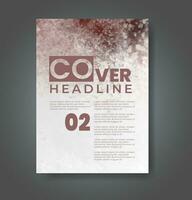 Cover template with watercolor background. Design for your cover, date, postcard, banner, logo. vector