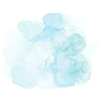 Abstract soft blue of splashing watercolor hand-painted background vector