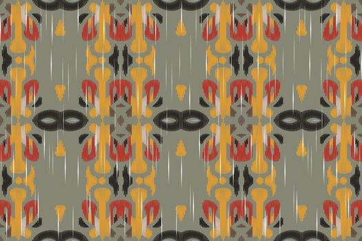 motivo ikat cachemir bordado antecedentes. ikat flores geométrico étnico oriental modelo tradicional. ikat azteca estilo resumen diseño para impresión textura,tela,sari,sari,alfombra. vector