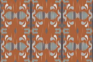 Motif Ikat Floral Paisley Embroidery Background. Ikat Background Geometric Ethnic Oriental Pattern traditional.aztec Style Abstract Vector design for Texture,fabric,clothing,wrapping,sarong.