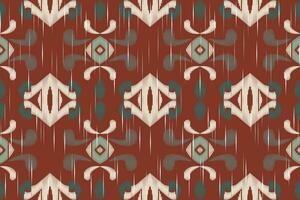 Motif Ikat Floral Paisley Embroidery Background. Ikat Triangle Geometric Ethnic Oriental Pattern Traditional. Ikat Aztec Style Abstract Design for Print Texture,fabric,saree,sari,carpet. vector