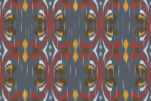 Ikat Fabric Paisley Embroidery Background. Ikat Diamond Geometric Ethnic Oriental Pattern traditional.aztec Style Abstract Vector illustration.design for Texture,fabric,clothing,wrapping,sarong.