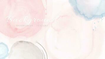 Creative abstract background with shapes of pastel watercolor vector