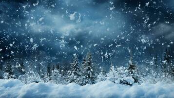 Cold snow background photo