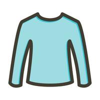 Sweater Vector Thick Line Filled Colors Icon For Personal And Commercial Use.