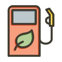 eco combustible vector grueso línea lleno colores icono para personal y comercial usar.