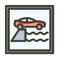 Harbour Vector Thick Line Filled Colors Icon For Personal And Commercial Use.