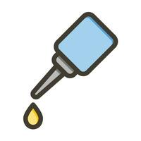 Lubricant Vector Thick Line Filled Colors Icon For Personal And Commercial Use.