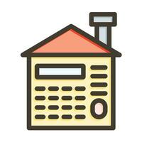 Security System Vector Thick Line Filled Colors Icon For Personal And Commercial Use.