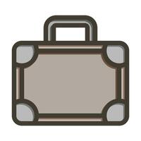 Briefcase Vector Thick Line Filled Colors Icon For Personal And Commercial Use.