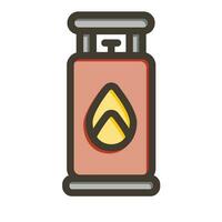 Propane Vector Thick Line Filled Colors Icon For Personal And Commercial Use.