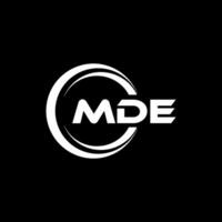 MDE Logo Design, Inspiration for a Unique Identity. Modern Elegance and Creative Design. Watermark Your Success with the Striking this Logo. vector