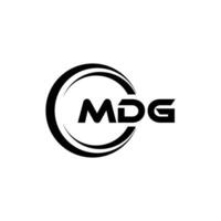 MDG Logo Design, Inspiration for a Unique Identity. Modern Elegance and Creative Design. Watermark Your Success with the Striking this Logo. vector