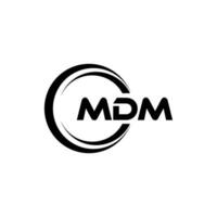 mdm logo diseño, inspiración para un único identidad. moderno elegancia y creativo diseño. filigrana tu éxito con el sorprendentes esta logo. vector