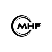 mhf logo diseño, inspiración para un único identidad. moderno elegancia y creativo diseño. filigrana tu éxito con el sorprendentes esta logo. vector