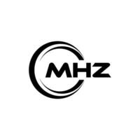 MHZ Logo Design, Inspiration for a Unique Identity. Modern Elegance and Creative Design. Watermark Your Success with the Striking this Logo. vector