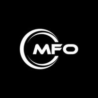 mfo logo diseño, inspiración para un único identidad. moderno elegancia y creativo diseño. filigrana tu éxito con el sorprendentes esta logo. vector