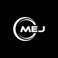 MEJ Logo Design, Inspiration for a Unique Identity. Modern Elegance and Creative Design. Watermark Your Success with the Striking this Logo. vector