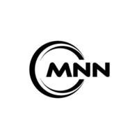 mnn logo diseño, inspiración para un único identidad. moderno elegancia y creativo diseño. filigrana tu éxito con el sorprendentes esta logo. vector