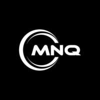 MNQ Logo Design, Inspiration for a Unique Identity. Modern Elegance and Creative Design. Watermark Your Success with the Striking this Logo. vector