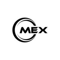mex logo diseño, inspiración para un único identidad. moderno elegancia y creativo diseño. filigrana tu éxito con el sorprendentes esta logo. vector