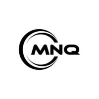 MNQ Logo Design, Inspiration for a Unique Identity. Modern Elegance and Creative Design. Watermark Your Success with the Striking this Logo. vector