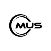 MUS Logo Design, Inspiration for a Unique Identity. Modern Elegance and Creative Design. Watermark Your Success with the Striking this Logo. vector