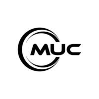 MUC Logo Design, Inspiration for a Unique Identity. Modern Elegance and Creative Design. Watermark Your Success with the Striking this Logo. vector