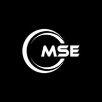 MSE Logo Design, Inspiration for a Unique Identity. Modern Elegance and Creative Design. Watermark Your Success with the Striking this Logo. vector