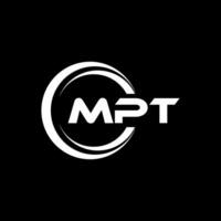 MPT Logo Design, Inspiration for a Unique Identity. Modern Elegance and Creative Design. Watermark Your Success with the Striking this Logo. vector