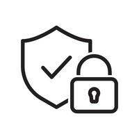 Security Icon, Protection Sign, Padlock Icon, Privacy, Safety Icon, Shield Protect Vector, Guard Design Elements, Lock Security Symbol, Access Denied Design For Mobile Apps And Website Illustration vector