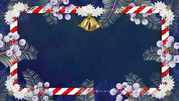 Christmas bells ornament frame video