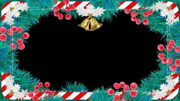 Christmas bells ornament frame video