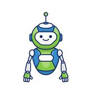 Robot character pose vector illustration design. Cute Cartoon Robot Illustration