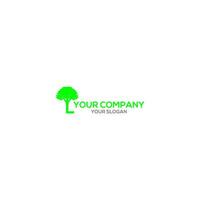 L Tree Logo Design Vector