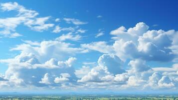 White clouds background on blue sky photo